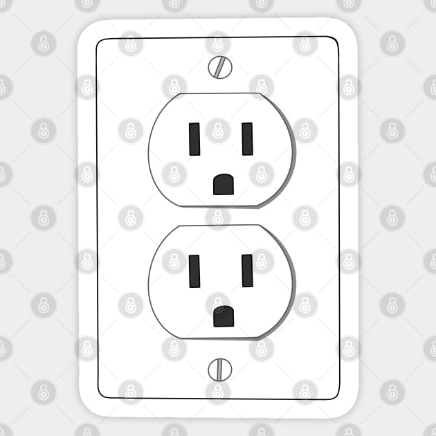 April Fools Charging Socket Sticker by Lady Lilac